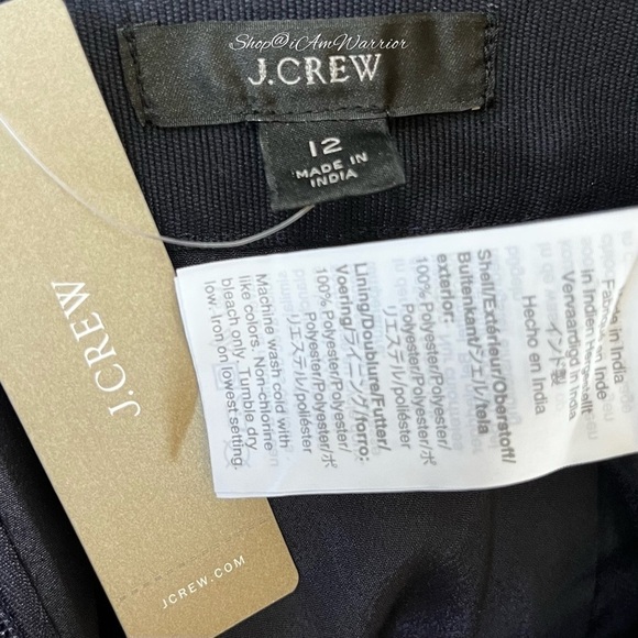 J.Crew NWT 2PC navy floral eyelet top & pencil skirt set *shop@iamwarrior - Picture 14 of 15